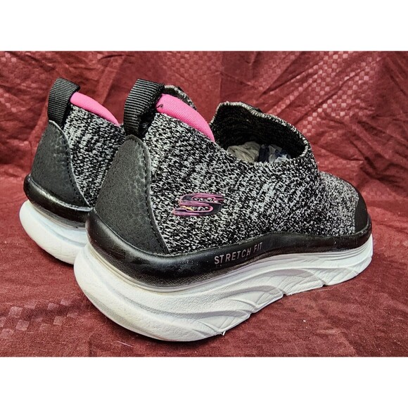 Skechers Bundle D'Lux Walker Black Pink Stretch Fit Slip Go Walk Air Dynamic - Picture 14 of 16